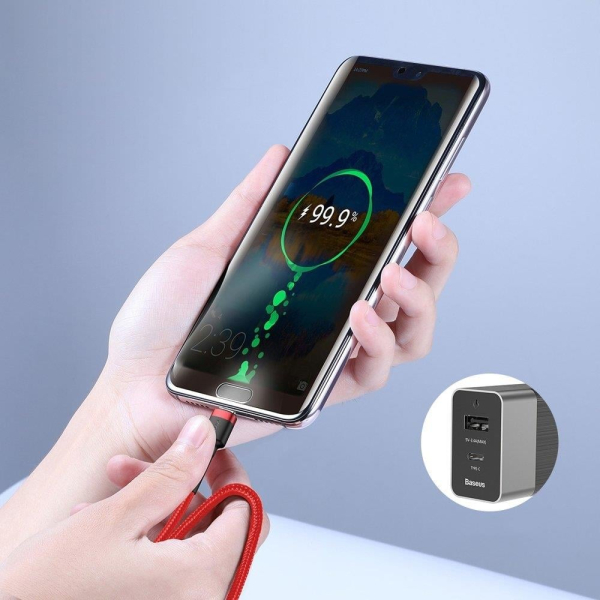 Baseus Cafule nabíjecí/datový kabel USB-C na USB-C PD2.0 60W Flash 2m