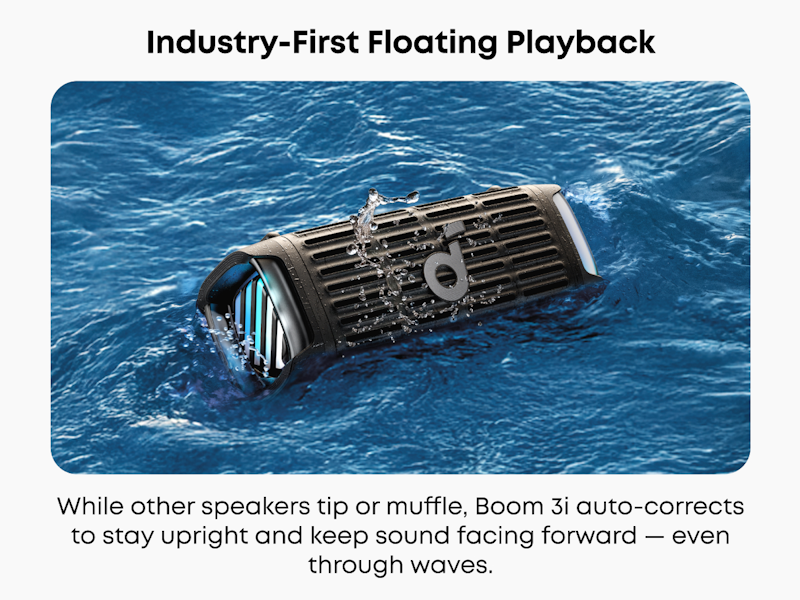 Bluetooth reproduktor Anker soundcore Boom 3i černý
