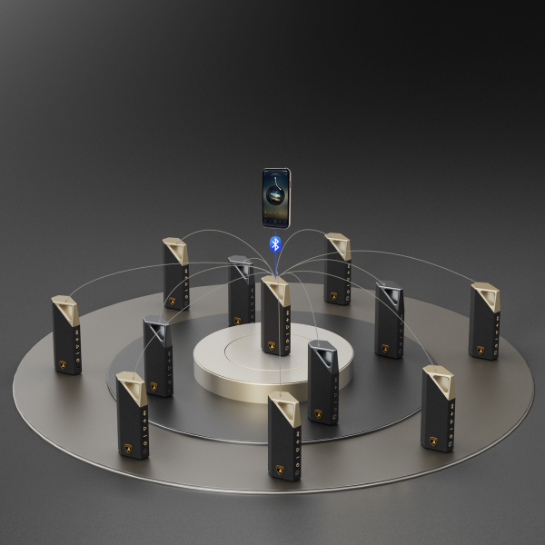 BUGANi Brief Lamborghini Bluetooth reproduktor Black+Gold