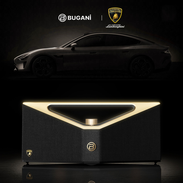 BUGANi Brief Pro Lamborghini přenosný Bluetooth reproduktor Black+Silver