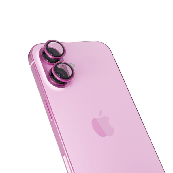 Epico Aluminium Lens Protector for Apple iPhone 16/16 Plus - růžová