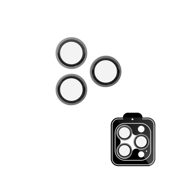 Epico Aluminium Lens Protectors | Čirý obraz | iPhone 17 Pro/17 Pro Max | stříbrná | ochrana proti poškrábání a otiskům prstů | oc