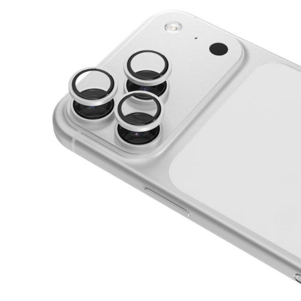 Epico Aluminium Lens Protectors | Čirý obraz | iPhone 17 Pro/17 Pro Max | stříbrná | ochrana proti poškrábání a otiskům prstů | oc