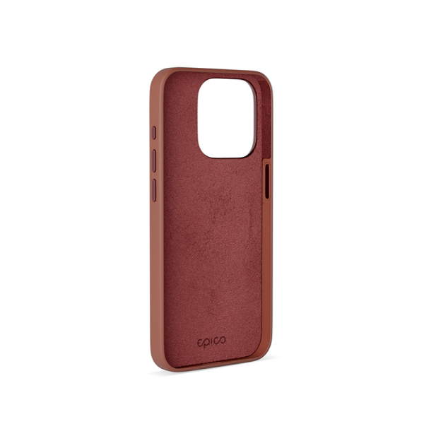 Epico Mag+ kožený kryt iPhone 15 Pro Max - hnědý