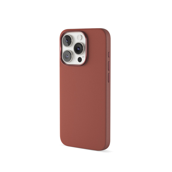 Epico Mag+ kožený kryt iPhone 15 Pro Max - hnědý
