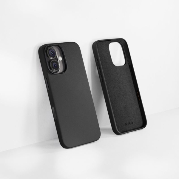 Epico Mag+ Leather Case iPhone 16 - černá