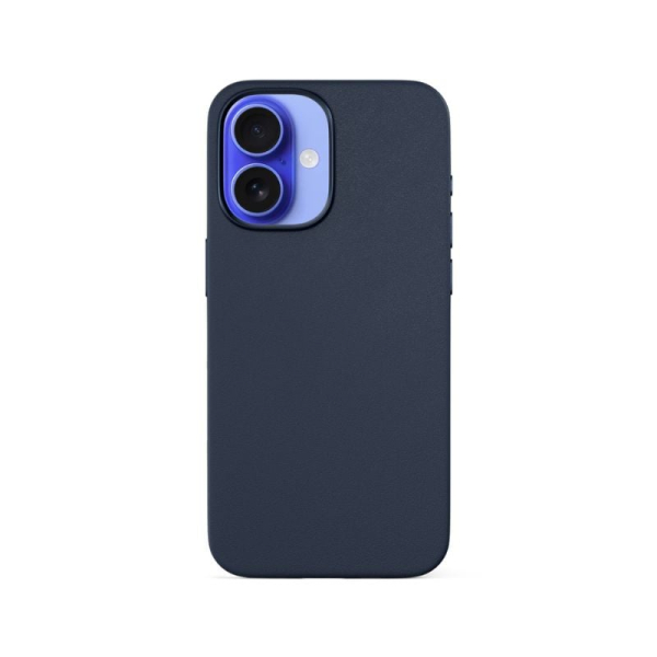 Epico Mag+ Leather Case iPhone 16 Plus - modrá