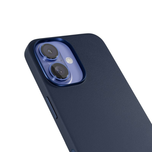 Epico Mag+ Leather Case iPhone 16 Plus - modrá