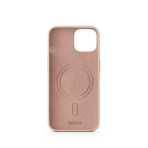 Epico Mag+ Silicone Case for iPhone 15 - MagSafe compatible - růžová