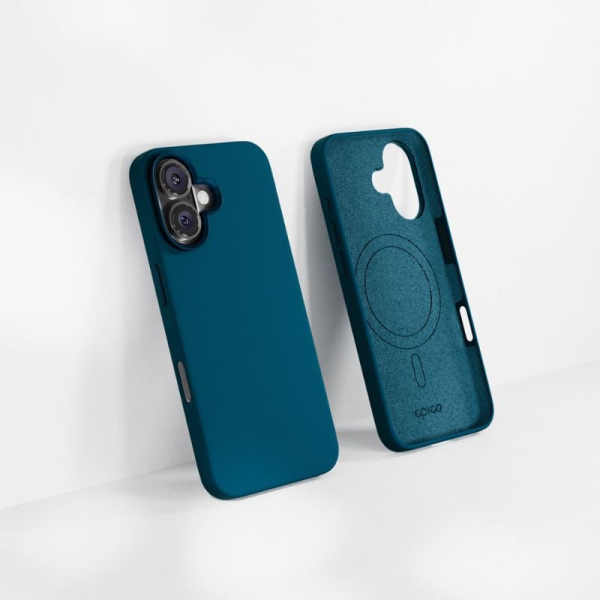 Epico Mag+ Silicone Case Pro iPhone 16 Plus - petrolejová modrá
