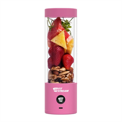 FitStream Pro Pink , přenosný, USB nabíjecí mixér