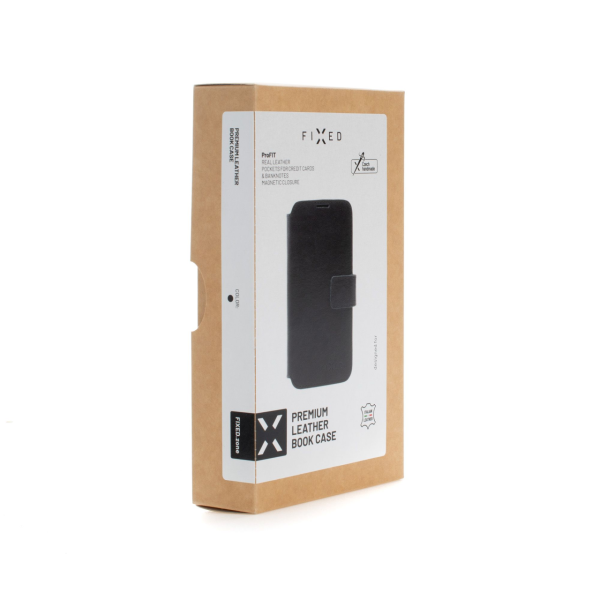 Kožené pouzdro typu kniha FIXED ProFit pro Samsung Galaxy A36 5G, černé