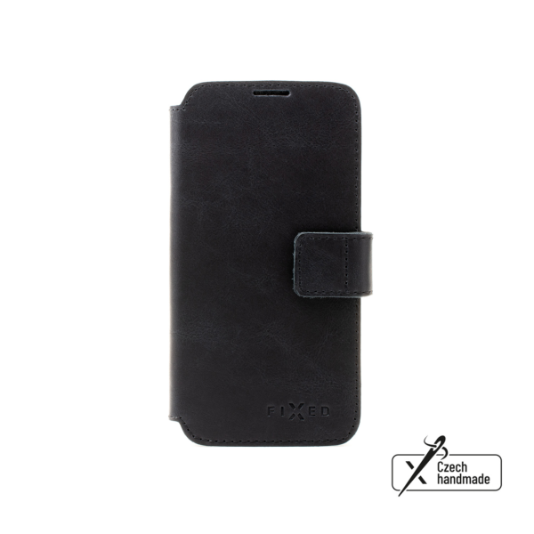 Kožené pouzdro typu kniha FIXED ProFit pro Samsung Galaxy A36 5G, černé