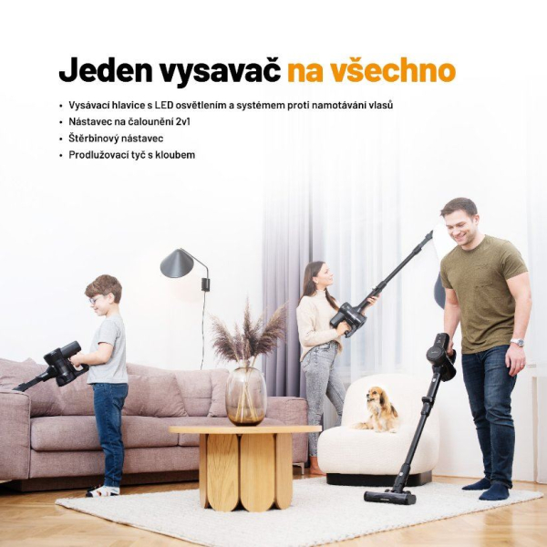Lauben Stick Vacuum 2in1 Pet Plus 400BC - tyčový vysavač 2v1