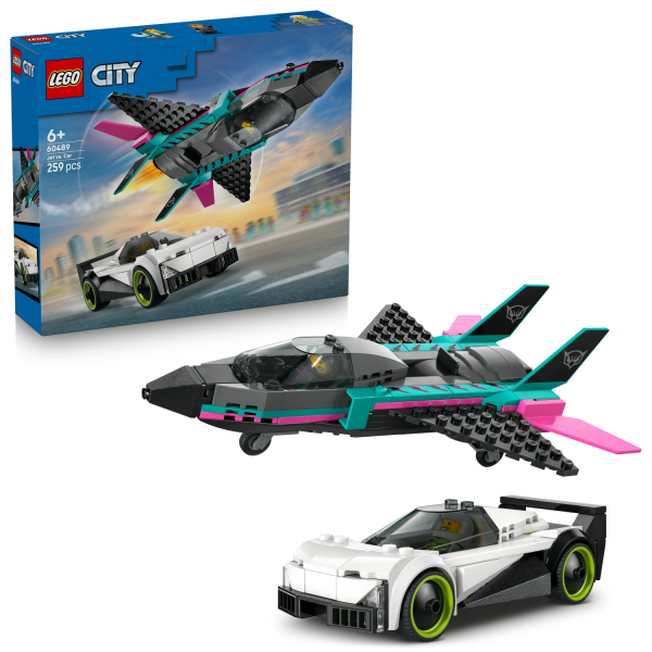 LEGO City Tryskáč vs. auto 60489