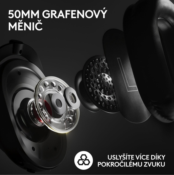 Logitech G PRO X 2 LIGHTSPEED Gaming Headset, bílá