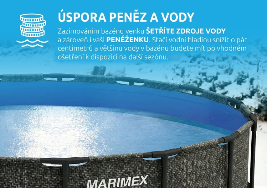 MARIMEX Bazén Florida 3,05x0,91 m se skimmerem - motiv RATAN 