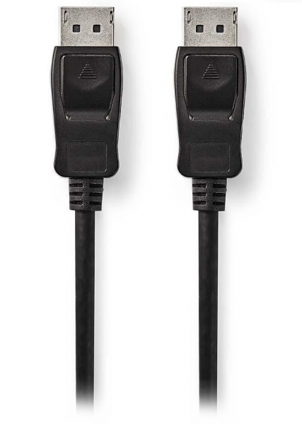 NEDIS kabel DisplayPort/ DisplayPort zástrčka - DisplayPort zástrčka/ černý/ 2m (blisterbox)