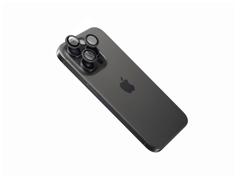 Ochranná skla čoček fotoaparátů FIXED Armor Camera Glass pro Apple iPhone Air, černá