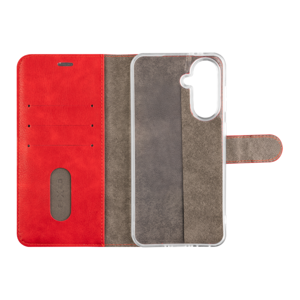Pouzdro typu kniha FIXED Opus pro Samsung Galaxy A36 5G/A56 5G, červené