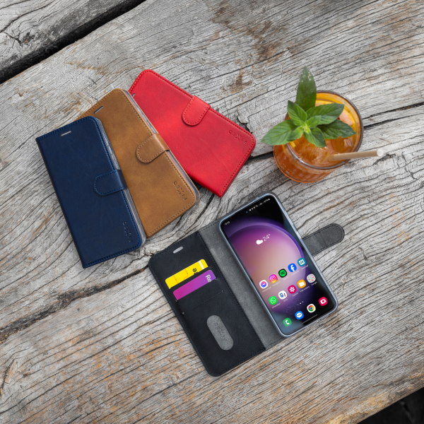 Pouzdro typu kniha FIXED Opus pro Samsung Galaxy A36 5G/A56 5G, červené