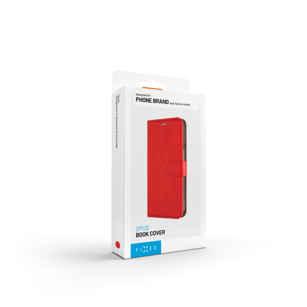 Pouzdro typu kniha FIXED Opus pro Samsung Galaxy A36 5G/A56 5G, červené