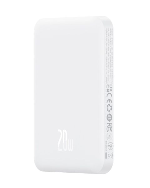 Power banka Baseus Mini s bezdrátovým nabíjením 5000mAh 20W USB-C bílá