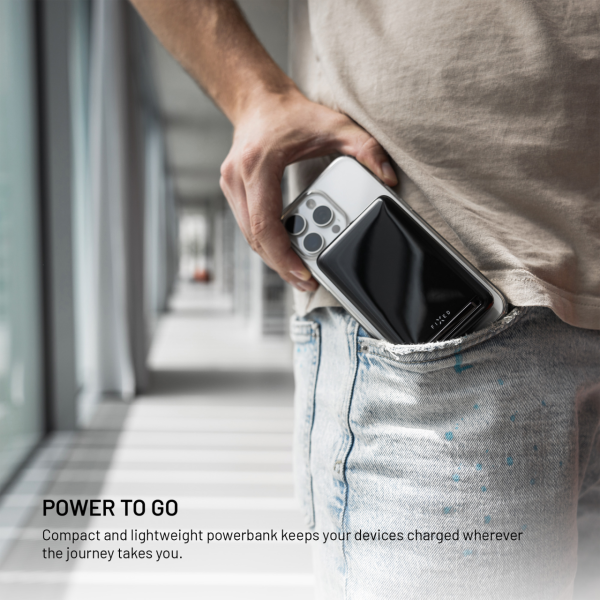 Powerbanka FIXED MagZen 10 Pro s Qi2 a MagSafe, 10 000 mAh, černá