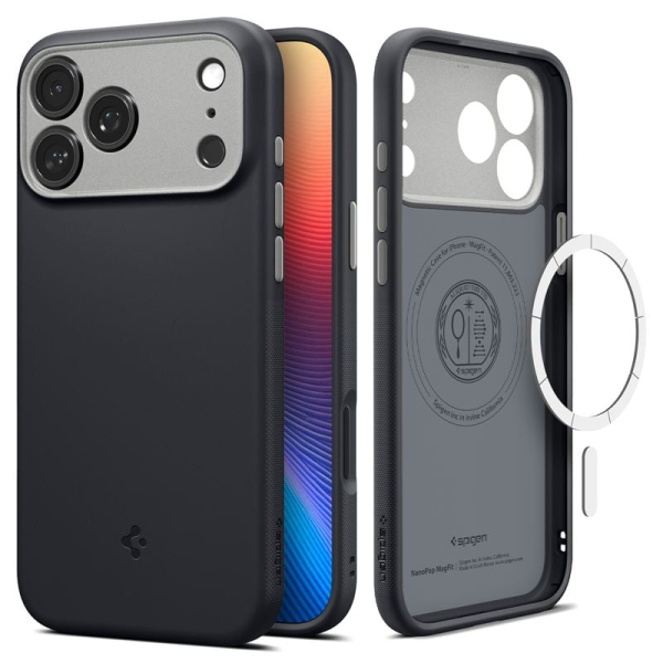 Spigen Nano Pop MagSafe, black sesame - iPhone 17 Pro