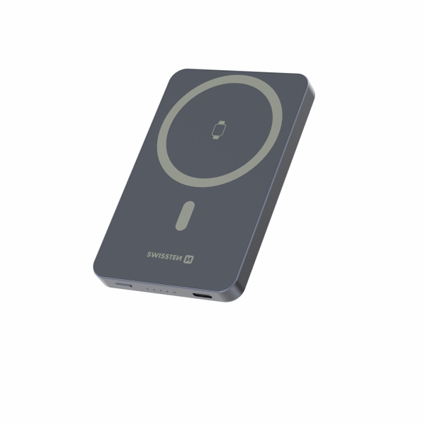 Swissten powerbanka Fusion 5000 mAh, stříbrná