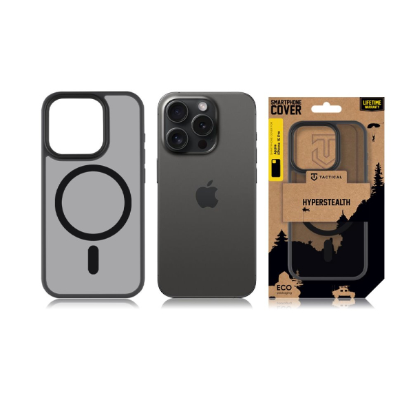 Tactical MagForce Hyperstealth Kryt pro iPhone 15 Pro Asphalt