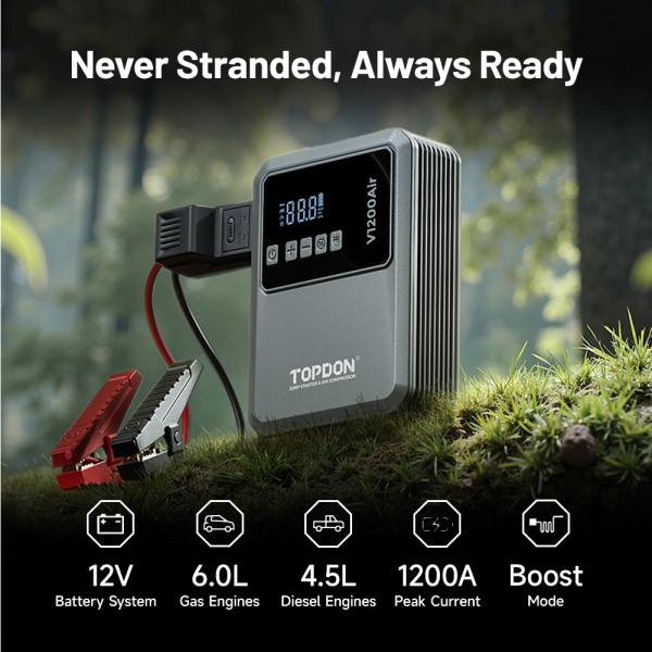 TOPDON Car Jump Starter JumpSurge V1200air
