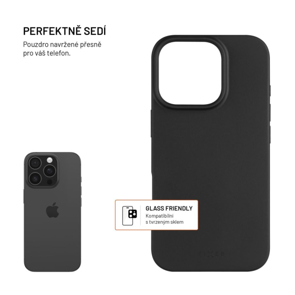 TPU gelový kryt FIXED ReStory pro Apple iPhone 17, černý