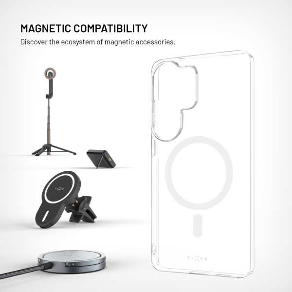 Zadní kryt FIXED MagShell s MagSafe pro Samsung Galaxy S26 Ultra, čirý