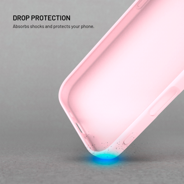 Zadní pogumovaný kryt FIXED Story pro Xiaomi 17, růžový