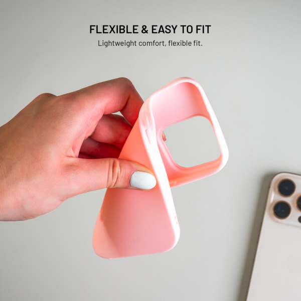 Zadní pogumovaný kryt FIXED Story pro Xiaomi 17, růžový